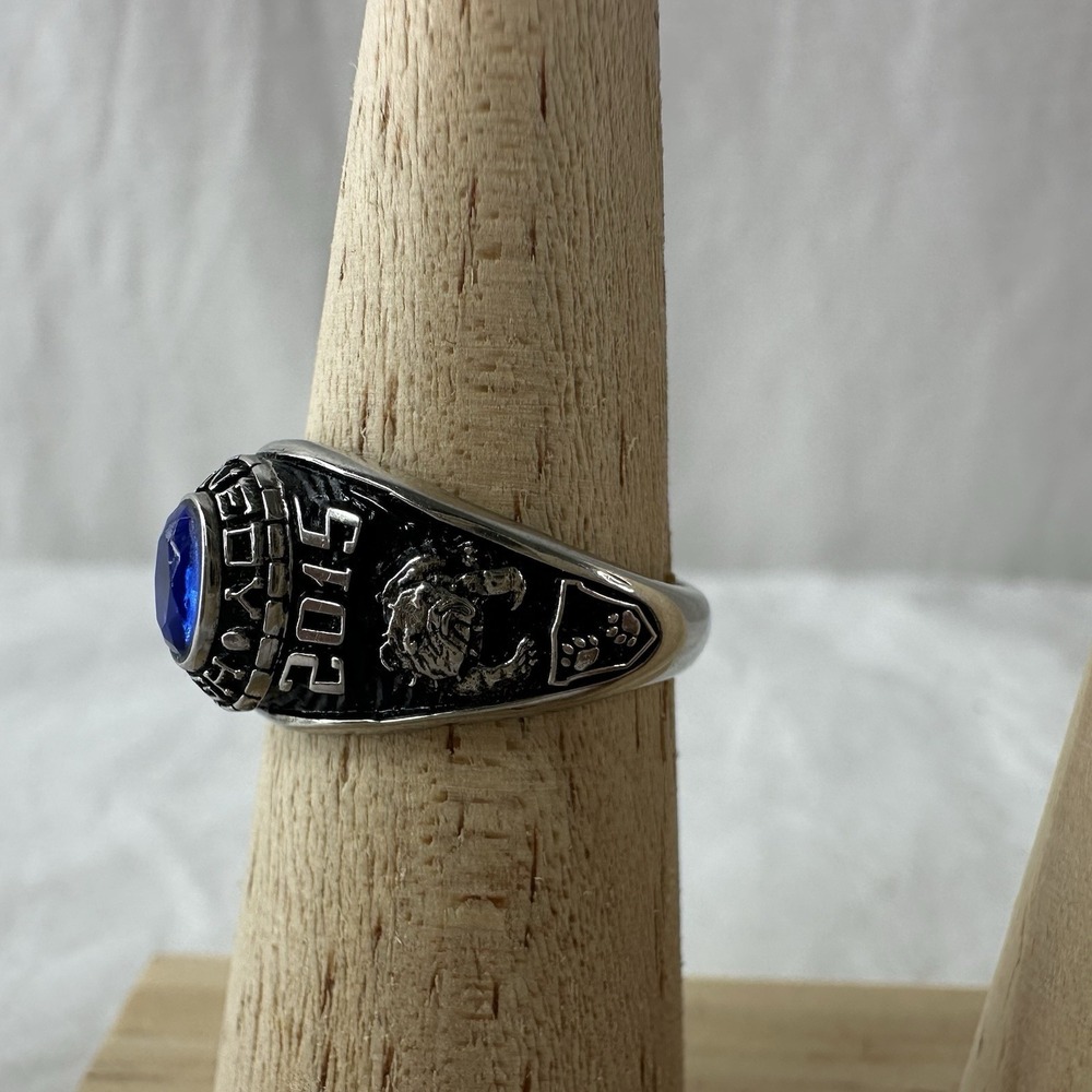 Keystone Valadium Kennedy High School Class Ring Silver Tone Size 7 2015 Hannah - Picture 4 of 8